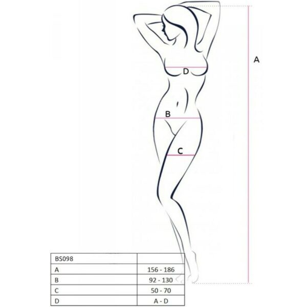 Bodystocking Nero Taglia Unica con Bretelle