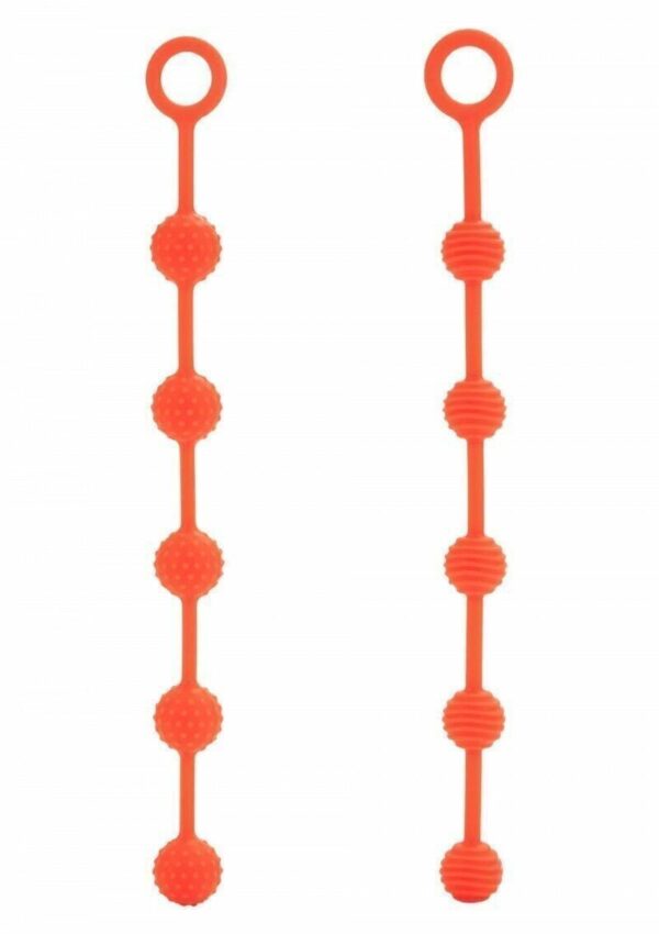Perline Anali In Silicone Morbido Arancio