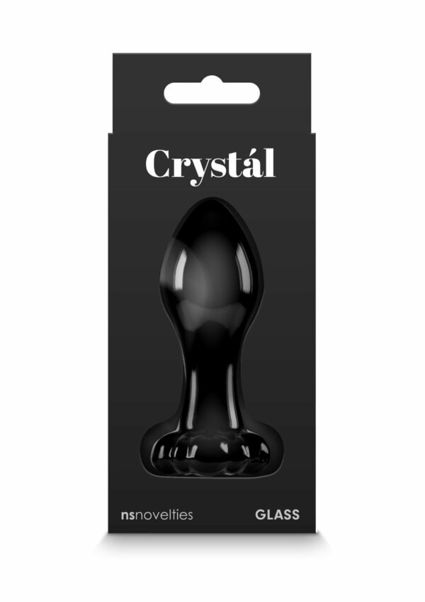 Crystal Flower Glass Black