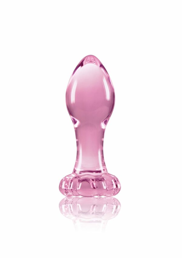 Crystal Flower Glass Pink