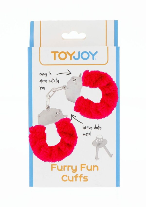 Manette Peluche Furry Fun Red