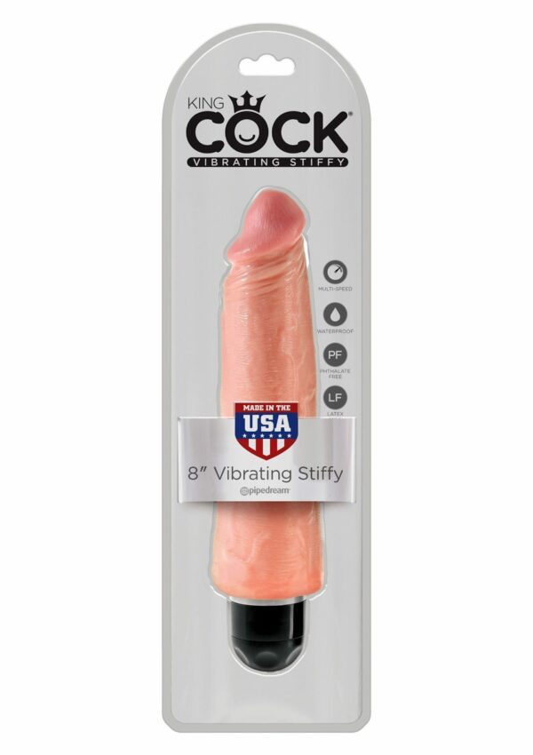 King Cock 8 pollici Vibrating Stiffy
